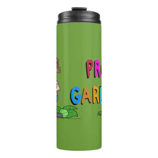 Stolze Gärtnerin Thermosbecher (Vorderseite)