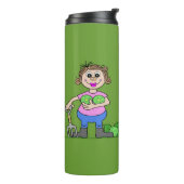 Stolze Gärtnerin Thermosbecher (Nach links gedreht)