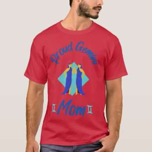 Stolze Gemini-Mutter Astrologie Sternzeichen T-Shirt