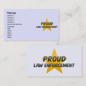 Stolze Gesetzesvollstreckung Visitenkarte (Vorne/Hinten)