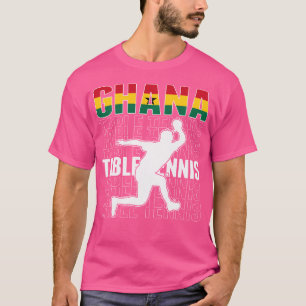 Stolze Ghana-Tischtennis-Liebhaber-Jersey-Ghanaisc T-Shirt