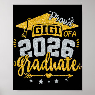 Stolze Gigi eines Absolventen 2026 Abschluss Senio Poster