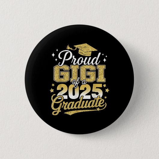 Stolze Gigi eines Cl von 2025 Absolvent Senior Abs Button (Vorderseite)