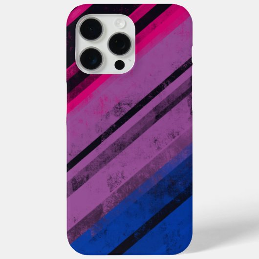 Stolze Gleichheit Bi Flag Grunge Streifen LGBTQIA Case-Mate iPhone Hülle (Rückseite)