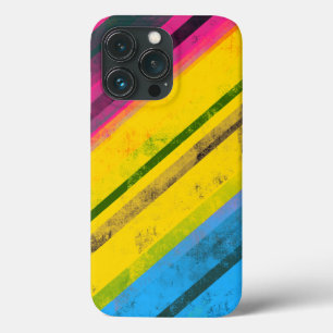 Stolze Gleichheit Pan Flag Grunge Streifen LGBTQIA Case-Mate iPhone Hülle