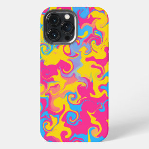 Stolze Gleichheit Pan Flag Marmor Abstraktes Muste iPhone 13 Pro Max Hülle