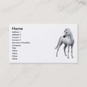 Stolze graue PferdeVisitenkarte Visitenkarte