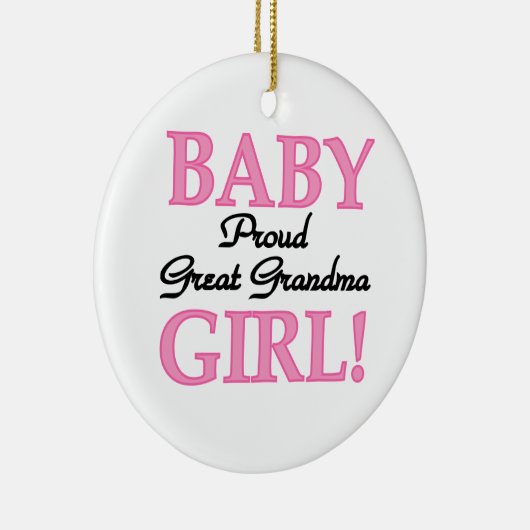 Stolze große Großmutter-Baby-Geschenke Keramikornament (Rechts)
