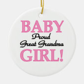 Stolze große Großmutter-Baby-Geschenke Keramikornament (Vorne)