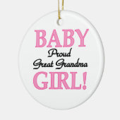 Stolze große Großmutter-Baby-Geschenke Keramikornament (Links)