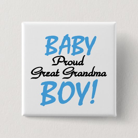 Stolze große Großmutter-Baby-T-Shirts und Button (Vorderseite)