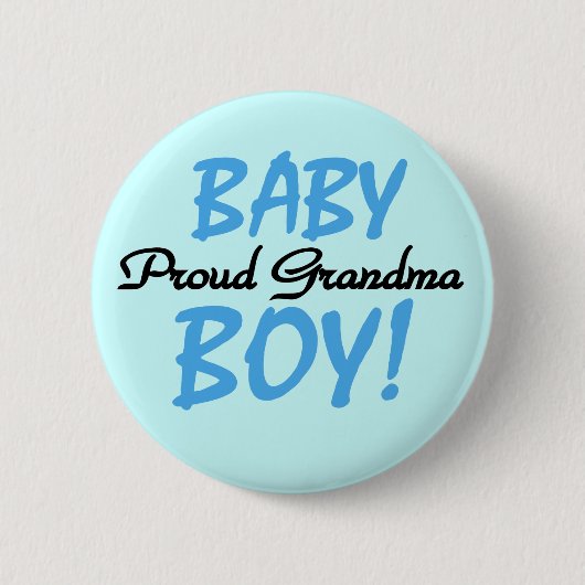 Stolze Großmutter-Baby-T-Shirts und Geschenke Button (Vorderseite)