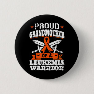 Stolze Großmutter einer Leukämie Warrior Bewusstse Button