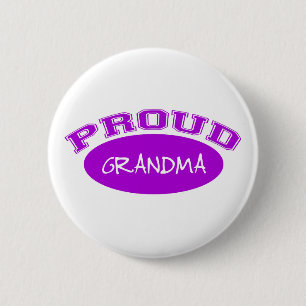 Stolze Großmutter (lila) Button
