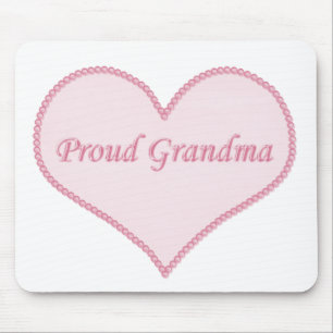 Stolze Großmutter Mousepad, rosa Mousepad