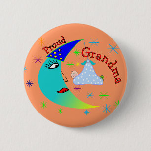 Stolze Großmutter-neues Baby Button