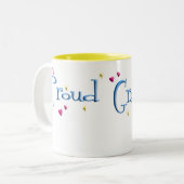 Stolze Großmutter-Tasse Zweifarbige Tasse (Vorderseite Links)