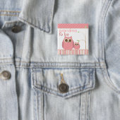 Stolze Großmutter zum zu sein u. Baby-Eule Button (Beispiel)