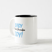 Stolze Großvater-Baby-T-Shirts und Geschenke Zweifarbige Tasse (Vorderseite Links)