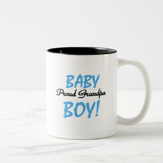 Stolze Großvater-Baby-T-Shirts und Geschenke Zweifarbige Tasse (Rechts)