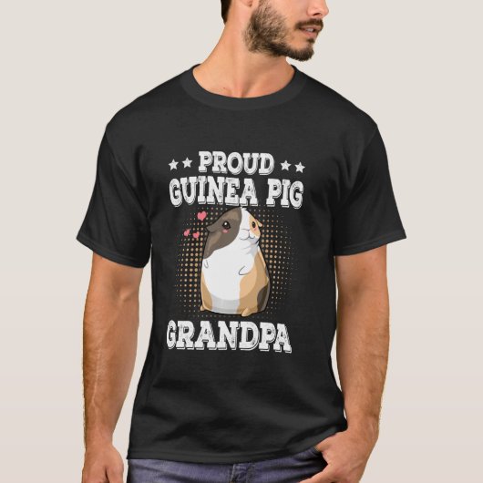 Stolze Guinea Schweinegrippe Großvater Funny Guine T-Shirt (Vorderseite)