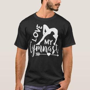 Stolze Gymnastik Mama LIEBE Mein Gymnast Drehe C T-Shirt