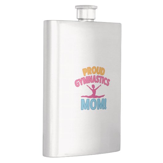 Stolze Gymnastik-Mutter Flachmann (Rechts)