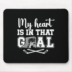 Stolze Hockey-Torhüter-Mutter eines Hockey-Torhüte Mousepad