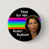 Stolze homosexuelle Männer gegen Bachmann Button (Vorderseite)