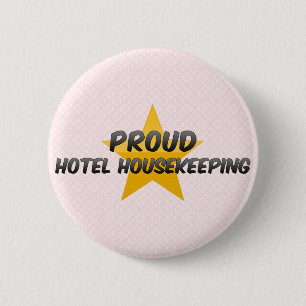 Stolze Hotel-Haushaltung Button