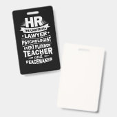 Stolze Humanressourcen Ausweis (Vorder- & Rückseite)