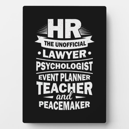 Stolze Humanressourcen Fotoplatte (Vorderseite)