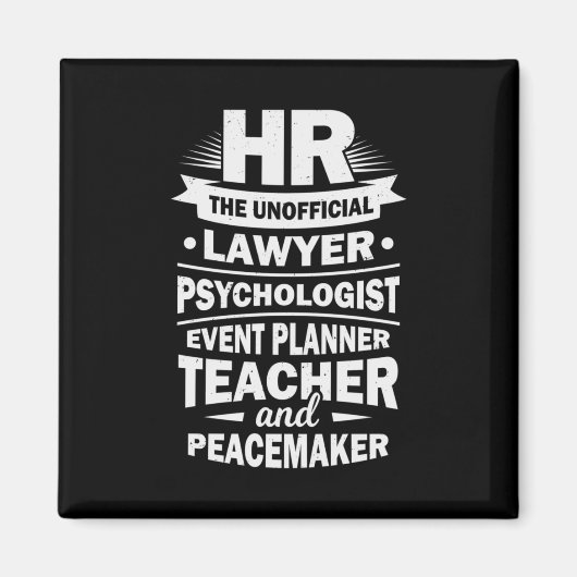 Stolze Humanressourcen Magnet (Vorne)