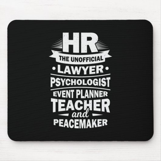 Stolze Humanressourcen Mousepad (Vorne)