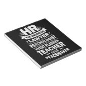 Stolze Humanressourcen Notizblock (angewinkelt)