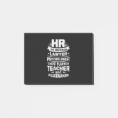 Stolze Humanressourcen Post-it Klebezettel (Vorderseite)