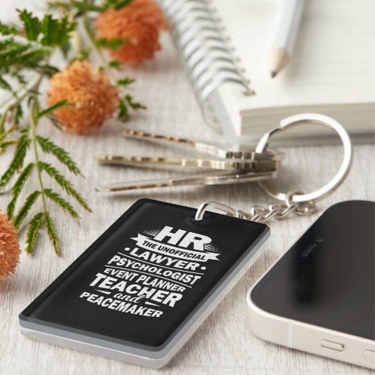 Stolze Humanressourcen Schlüsselanhänger (Vorderseite rechts)