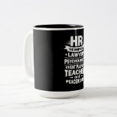 Stolze Humanressourcen Zweifarbige Tasse (Vorderseite Links)