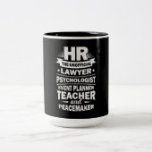 Stolze Humanressourcen Zweifarbige Tasse (Mittel)