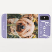 Stolze Hunde-Mama| Foto Personalisiert| Lila Case-Mate iPhone Hülle (Rückseite (Horizontal))