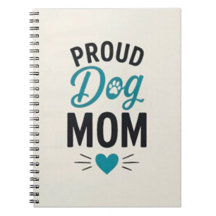 Stolze Hunde-Mama Hunde-Liebhaberin Typografie-Des Notizblock
