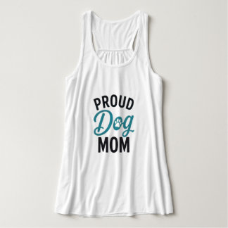Stolze Hunde-Mama Hunde-Liebhaberin Typografie-Des Tank Top