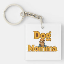 Stolze Hunde-Mama Muttertags-Doppel-Schlüsselanhän