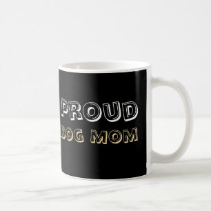 Stolze Hunde-Mama Pfotenabdruck Minimal Design Kaffeetasse