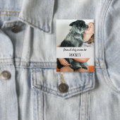 Stolze Hundemutter personalisiertes Bild und Name Button (Insitu)