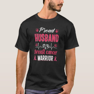 stolze Husband Brustkrebs Kriegerin Bewusstsein ro T-Shirt