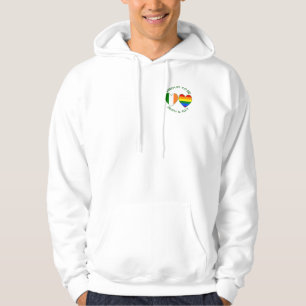Stolze irische und schwule Herzflaggen Stolz und I Hoodie