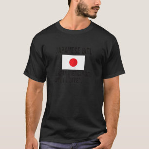 Stolze japanische Girl Japan Flag Japanische Wurze T-Shirt
