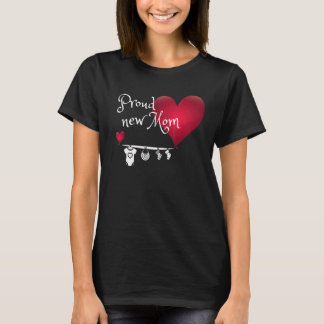 Stolze Junge Mutter Geburt eines Babys für eine Ma T-Shirt