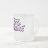 Stolze Junge Mutter Lila Textzüge und Geschenke Mattglastasse (VorderseiteRechts)